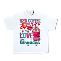 White iced coffee is my love language Urban Heavy Tee - NancyCooperArtShop