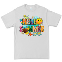 Dove Grey hello summer Premium Tee - JahusDesignShop