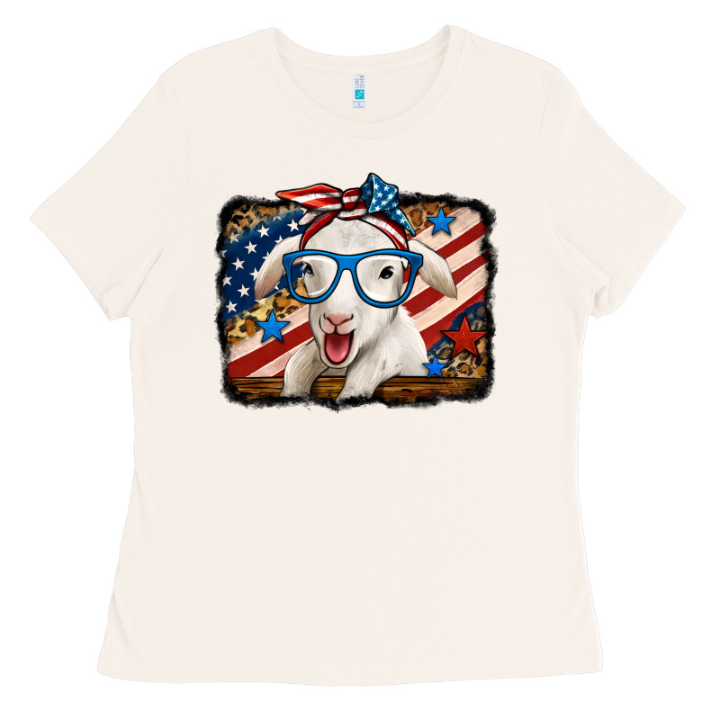 4th Of July Baby Sheep Ladies Tee by Jasminsmagicworld | Teevron