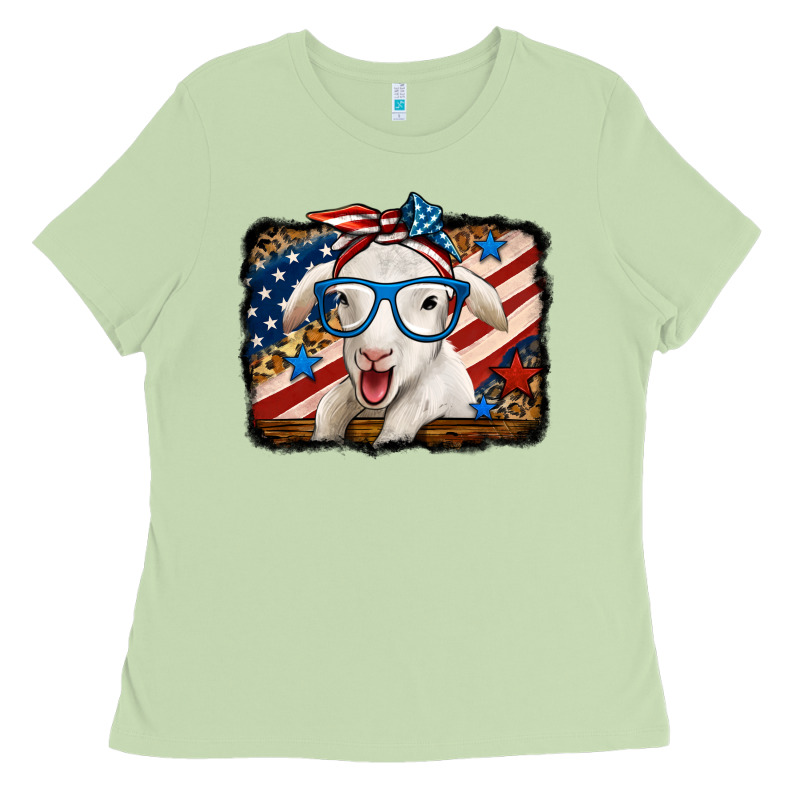 4th Of July Baby Sheep Ladies Tee by Jasminsmagicworld | Teevron