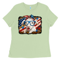 Matcha 4th of july baby sheep Ladies Tee - Jasminsmagicworld