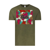 Vintage Olive faith Vintage Tee - NancyCooperArtShop