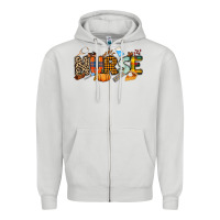 Dove Grey Fall Nurse Zipper Hoodie - NancyCooperArtShop