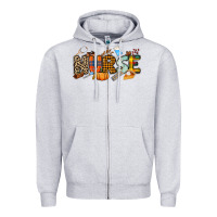 Heather Grey Fall Nurse Zipper Hoodie - NancyCooperArtShop