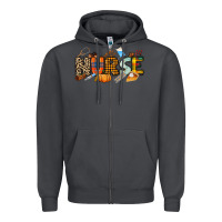 Smoke Fall Nurse Zipper Hoodie - NancyCooperArtShop