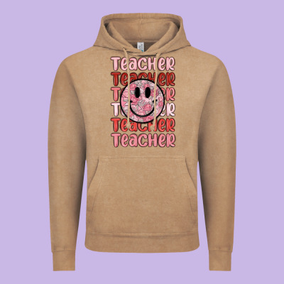 Teacher Vintage Hoodie Designed By Maliassmallbusiness