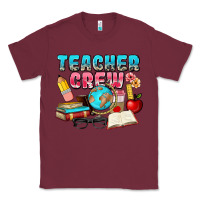 Burgundy teacher crew Classic Tee - NancyCooperArtShop