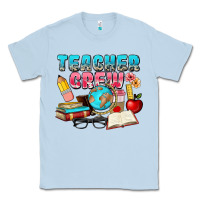 Dusty Blue teacher crew Classic Tee - NancyCooperArtShop