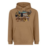 Toasted Coconut One nation under god 4th of july Heavyweight Hoodie - HowdyJamesFarm