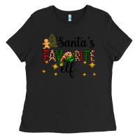 Black santa's favorite elf Ladies Tee - AdoDesignShop