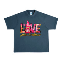 Midnight Navy love pink christmas gnome Urban Heavy Tee - NancyCooperArtShop