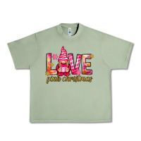 Oil Green love pink christmas gnome Urban Heavy Tee - NancyCooperArtShop