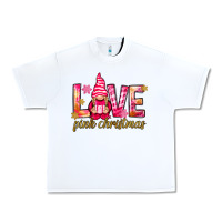 White love pink christmas gnome Urban Heavy Tee - NancyCooperArtShop