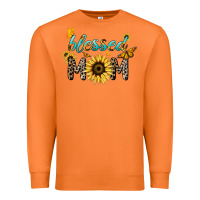 Carrot Blessed mom sunflower butterfly mother's day Premium Sweatshirt - HowdyJamesFarm