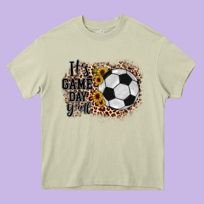 It's Game Day Y'all Soccer Heavy Core Tee Designed By Jahusdesignshop