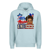 Blue Mist little mister america black boy Premium Hoodie - CowGirlArtShop