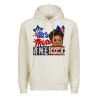 Oatmeal Heather little mister america black boy Premium Hoodie - CowGirlArtShop