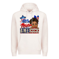 Pale Pink little mister america black boy Premium Hoodie - CowGirlArtShop