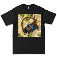 Black rodeo seamless pattern Premium Tee - BundleAndBundleShop