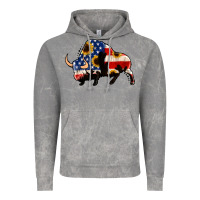 Cloud Rock american flag bison Vintage Hoodie - Jasminsmagicworld