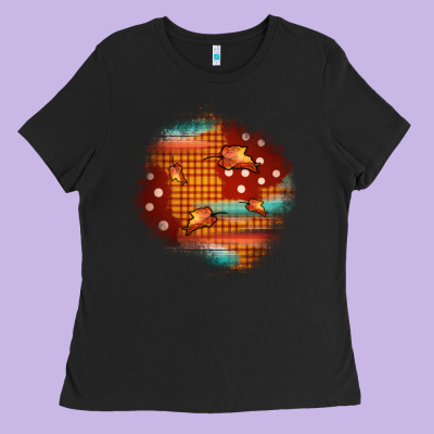 Fall Patch Ladies Tee Designed By Jahusdesignshop