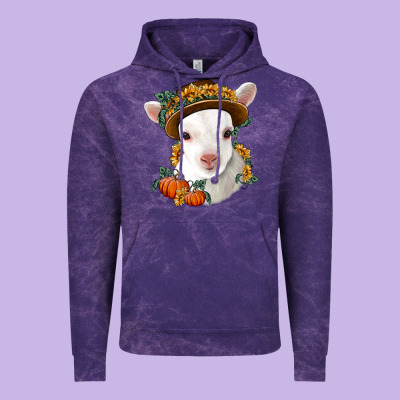 Cute Baby Lamb Thanksgiving Nancy Vintage Hoodie Designed By Nancycooperartshop