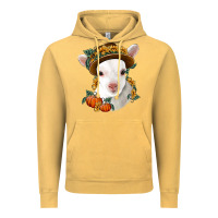 Vintage Mustard cute baby lamb thanksgiving nancy Vintage Hoodie - NancyCooperArtShop