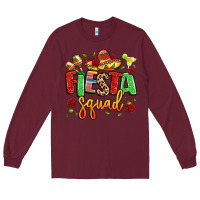 Burgundy fiesta squad Long Sleeve Tee - LillyAllenDesigns