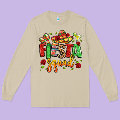 Fiesta Squad Long Sleeve Tee Designed By Lillyallendesigns