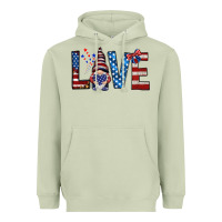 Matcha 4th Of July love gnome Heavyweight Hoodie - HowdyJamesFarm