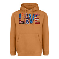 Meerkat 4th Of July love gnome Heavyweight Hoodie - HowdyJamesFarm