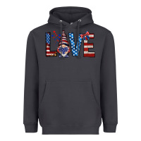 Smoke 4th Of July love gnome Heavyweight Hoodie - HowdyJamesFarm