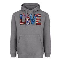 Storm 4th Of July love gnome Heavyweight Hoodie - HowdyJamesFarm