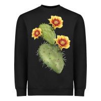 Black Opuntia Phaeacantha Cactus Heavyweight Sweatshirt - LillyAllenDesigns