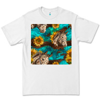 White appaloosa horses and sunflowers seamless pattern Premium Tee - BundleAndBundleShop