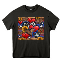 Asphalt 4th of july american hearts Heavy Core Tee - Jasminsmagicworld