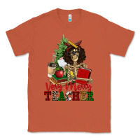 Copper very merry teacher skeleton Classic Tee - NancyCooperArtShop