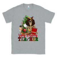 Heather Grey very merry teacher skeleton Classic Tee - NancyCooperArtShop
