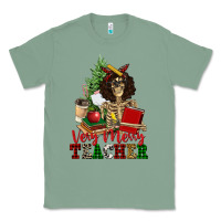 Sage very merry teacher skeleton Classic Tee - NancyCooperArtShop