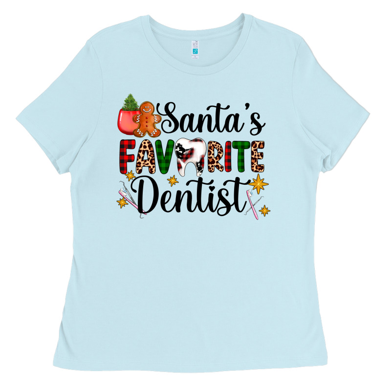 Santa's Favorite Dentist Ladies Tee by AdoDesignShop | Teevron