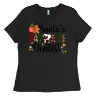 Black santa's favorite dentist Ladies Tee - AdoDesignShop