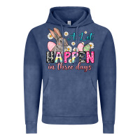 Vintage Denim A lot can happen in three days Vintage Hoodie - NancyCooperArtShop