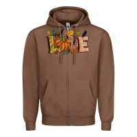 Chestnut Fall love Zipper Hoodie - NancyCooperArtShop