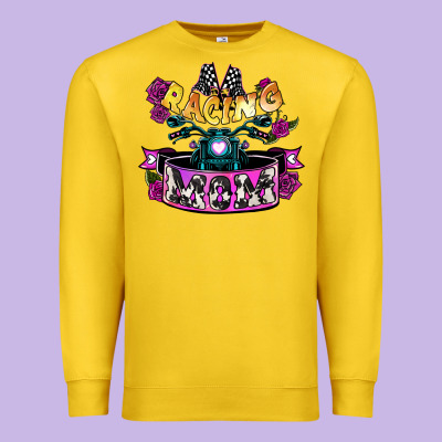 Racing Mom Mother's Day Premium Sweatshirt Designed By Howdyjamesfarm