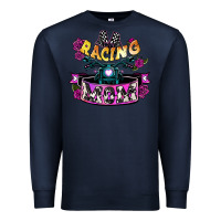Navy Racing mom Mother's Day Premium Sweatshirt - HowdyJamesFarm