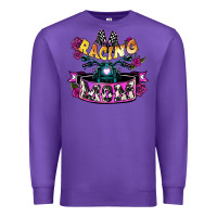 Purple Racing mom Mother's Day Premium Sweatshirt - HowdyJamesFarm