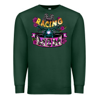 Sports Green Racing mom Mother's Day Premium Sweatshirt - HowdyJamesFarm
