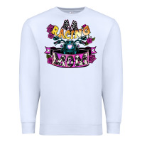 White Racing mom Mother's Day Premium Sweatshirt - HowdyJamesFarm