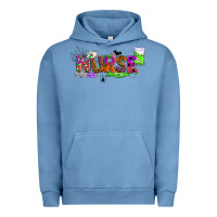 Pigment Pebble Blue halloween nurse Urban Hoodie - BundleAndBundleShop