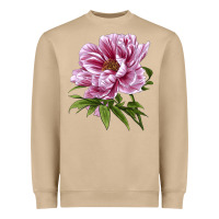 Mushroom Peony Flower Illustrations Heavyweight Sweatshirt - LillyAllenDesigns